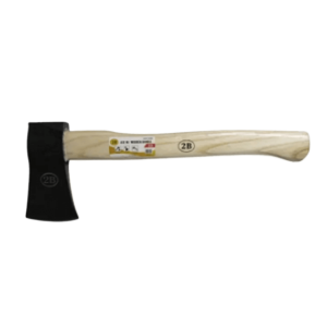 AXE WITH WOODEN HANDLE