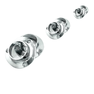 CHROME PLATED CURTAIN FLANGES WITH SCREW
