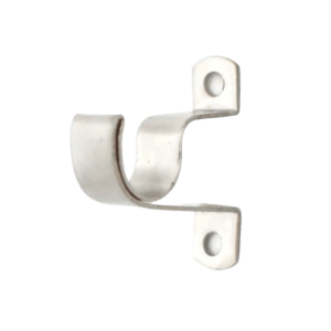 CURTAIN BRACKET WITH TOX AND SCREW FIXED STAINLESS FINISH