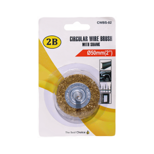 CIRCULAR WIRE BRUSH W/ SHANK