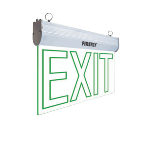 EXIT LIGHT SINGLE-FACED WALL / CEILING MOUNT