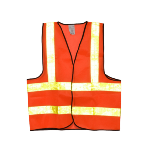 SAFETY VEST ORANGE WOVEN